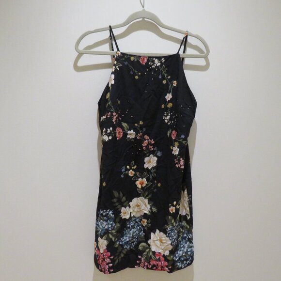 FARM RIO Square Neck Floral Bloom Mini Dress Boho Feminine Cottage - Size S NWT - Picture 2 of 13